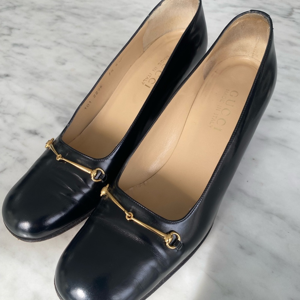 GUCCI Black Leather Pump - Picture 2 of 5